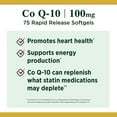 thumbnail image 3 of Nature's Bounty CoQ10, Helps Maintain Healthy Blood Pressure, 100 mg, Rapid Release Softgels, 75 Count, 3 of 5