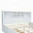 thumbnail image 5 of White King Size Wood Platform Bed with Ample Storage & USB Charging, 5 of 16