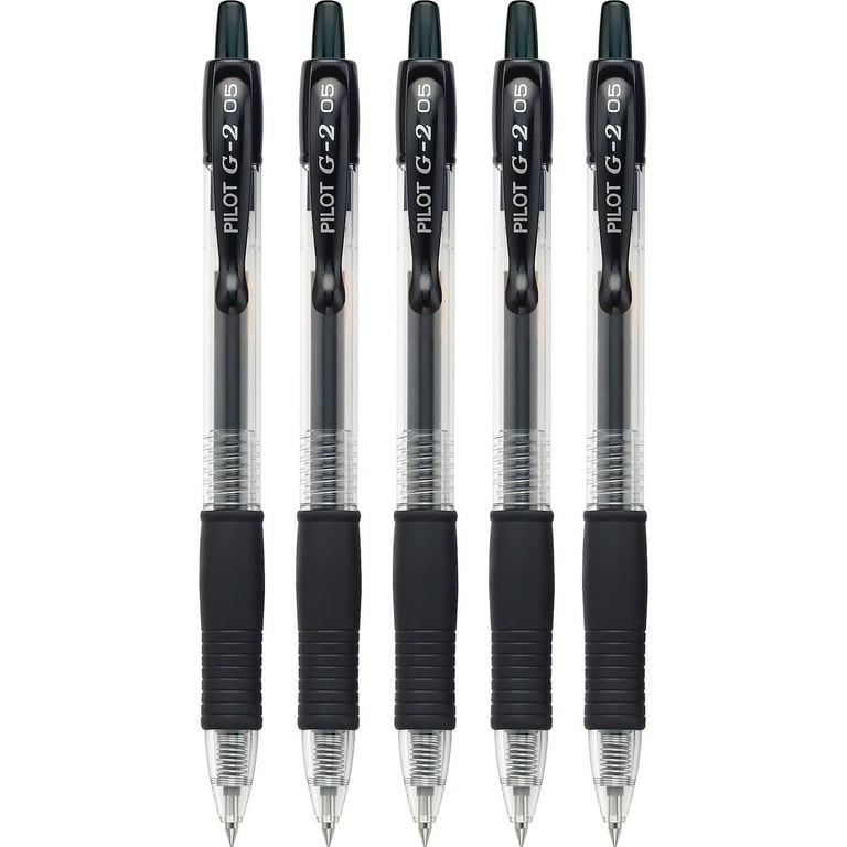 Pilot G2 Retractable Premium Gel Ink Roller Ball Pens Extra Fine (.5) 3  Dozen Black; Retractable, Refillable & Premium Comfort Grip; Smooth Lines  to