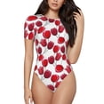 thumbnail image 1 of Fotbe Tulips Flowers Body de Mujer con Cuello Redondo y Mangas Cortas, Sin Mangas Ajustado, Suave, Cómodo y Básico-X-Large, 1 of 7
