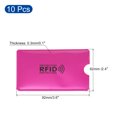 thumbnail image 2 of Uxcell Protector NFC Holder RFID Blocking Credit Card Sleeves Rose Red 10Pack, 2 of 5