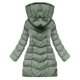 thumbnail image 4 of Parkas de manga larga de invierno para mujer, chaqueta de plumón alargada y gruesa de longitud media, abrigo para mujer, 4 of 9