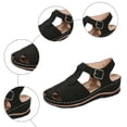 thumbnail image 5 of Rokment Orthopedic Wedges Fisherman Walking Sandals for Women 2026 Beach Summer Comfortable Fashion Casual Leather Arch Support Platform Gladiator Dress Sandal C Size 9, 5 of 7
