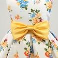 thumbnail image 4 of Vestido AIMJCHLD con forma de flor rústica para niñas de 7 a 8 años, color amarillo, 4 of 6
