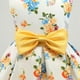 thumbnail image 4 of Vestido formal de tul para niñas (8T-9T) - Graduación, Actuaciones, Bautizo - Amarillo 150, 4 of 5