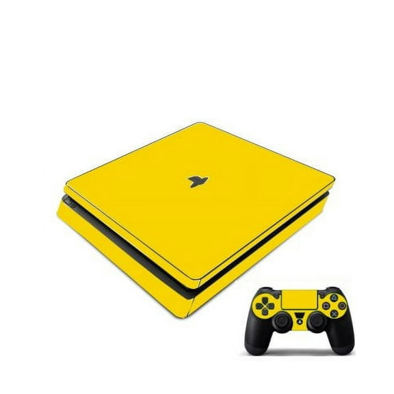 Playstation PS4 Slim Yellow Console Skin