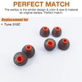 thumbnail image 2 of TENNMAK 12X Eartips Compatible with JBL Tune 310C Earbuds Earpad * 6 Pairs, 2 of 4