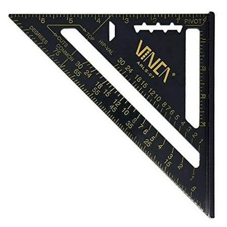 Rafter Shield - Squad Marketing ARLS-07 Aluminum Rafter Carpenter New Square 7 inch Measuring Layout Tool