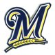 Fan Mats 26632 Milwaukee Brasseurs Couleur MLB Emblème – image 1 sur 1