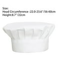 thumbnail image 5 of Doomiva Long Sleeve Chef Coat Jacket with Hat Lightweight Button Restaurant Kitchen Chef Uniform White XL, 5 of 6