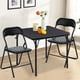 thumbnail image 1 of Juego de mesa plegable Furniturer para 2 personas con 3 piezas, color negro, 1 of 8