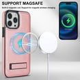 thumbnail image 2 of Allytech Magnetic Case for iPhone 13 Pro Max with Foldable Kickstand,【Compatible Magsafe】Ultra Slim Retro PU Leather Camera Screen Protection Shockproof Anti-Drop Back Case for Women Men - Rosegold, 2 of 8