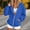 Blue women long sleeve hoodie a1, variant on Women Casual Long Sleeve Hoodie, Zip Up Ruffle Front Tunic Top, Soft Fleece Sweatshirt, Fall Winter Daily Outing Layering, Gray S