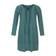 thumbnail image 4 of Vestido hasta la rodilla liso de manga tres cuartos suelto con cuello en V de algodón y lino a la moda para mujer Fridja  yut5346, 4 of 8