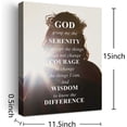 thumbnail image 2 of God Serenity Prayer Wall Decor,God Grant Me The Serenity Canvas Prints Bible Verse Poster Christian Prayer Religious Gifts Scripture Artwork for Bedroom Office Living Room W654, 2 of 6