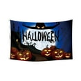 thumbnail image 2 of Deago Halloween House Flag 3x5 Ft Pumpkin Jack O Lantern Bat Spider Banner Halloween Party Supplies Indoor Outdoor Decoration (Blue), 2 of 8