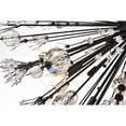 thumbnail image 5 of Elegant Lighting Vera 25.5" Modern Metal/Crystal Chandelier in Black/Clear, 5 of 9