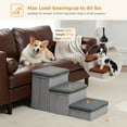 thumbnail image 6 of PAWZ Road Pet Stairs 3-Step Dog Ramp Ladder with Storage Boxes Folding Ramp for Small Medium Dogs, Dark Gray, 6 of 9