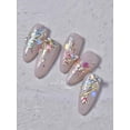 thumbnail image 3 of Adhesivos para uñas SOFTSOUL Tokyo Butterfly 5D con estampado dorado, 3 of 6