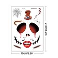 thumbnail image 2 of Pegatinas de tatuaje, tatuaje temporal para hombres, mujeres y adultos, pegatinas faciales de Halloween, pegatinas faciales europeas y con personalidad, pegatinas de pared de baile de máscaras y terro, 2 of 2
