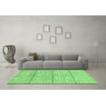 thumbnail image 3 of Ahgly Company Indoor Round Abstract Green Modern Area Rugs, 8' Round, 3 of 4