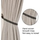 thumbnail image 3 of Juego de 2 alzapaños de cortina tejidos a mano para accesorios de cortinas de ventana (2 piezas) - Negro, 3 of 5