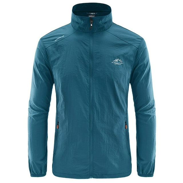 LOVZFMLL Vestes pour Hommes Décontractées Sport Manches Longues Fermeture Éclair Légères Séchage Anti-Soleil