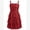 Red, variant on Teen Girl Glitter Ruffle Metallic Adjustable Spaghetti Straps Dress Square Neck Tiered Hemline Tween Pageant Homecoming Graduation Prom Outfits Junior Formal Easter Dress Red
