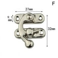thumbnail image 1 of Concealed Buckle Box Accessories Wooden Box Box Buckle/buckle Box Buckle Lock, 1 of 8