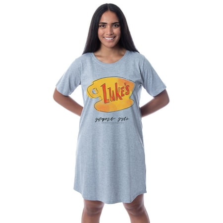 

Gilmore Girls Womens Luke s Diner Logo Nightgown Sleep Pajama Shirt