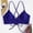 w93# Blue477, variant on Women Summer Swimwear Solid Color Halter Deep V- Neck Backless Lace Up Bathing Bra Bikini Fashionable Beachwear Swimming Padded Tankinis Tops,Gold,L