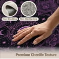 thumbnail image 6 of ODIKA 5'x7' Washable Area Rug Easy Care, Non-Shedding, Pet Friendly, Purple Gothic Whimsigoth Magenta Design Vintage Floral Medallion with Celestial Motif for Small Living Room, Bedroom, 6 of 7