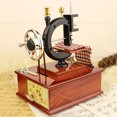 thumbnail image 3 of Caja de música de máquina de coser de simulación, caja de joyería de juguete Retro para niños, artesanía de resina Sywqhk Libre de BPA, 3 of 8