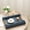 Blue, variant on MODE HOME Green Shagreen Decorative Trays with Gold Handles, Set of 2 Modern Rectangle Faux Leather Serving Trays for Coffee Table, Ottoman & Vanity