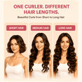 thumbnail image 6 of LEFINEE Automatic Hair Curler, Rotating Curling Iron with 4 Heat Settings, Negative Ion Technology, Dual Voltage Travel Hair Curler, Pink, 6 of 8