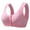 1 Pink, variant on Front Closure Daisy Bras for Older Women Plus Size Push Up Comfortable No Underwire Seniors Full Coverage Cotton Bra,Size 50