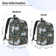 thumbnail image 3 of Yiaed Cute Sloth Print Backpack, Premium Laptop Backpack, Travel Backpack for Women, Lightweight Backpacks, Comfortable Back Pack-Small, 3 of 7