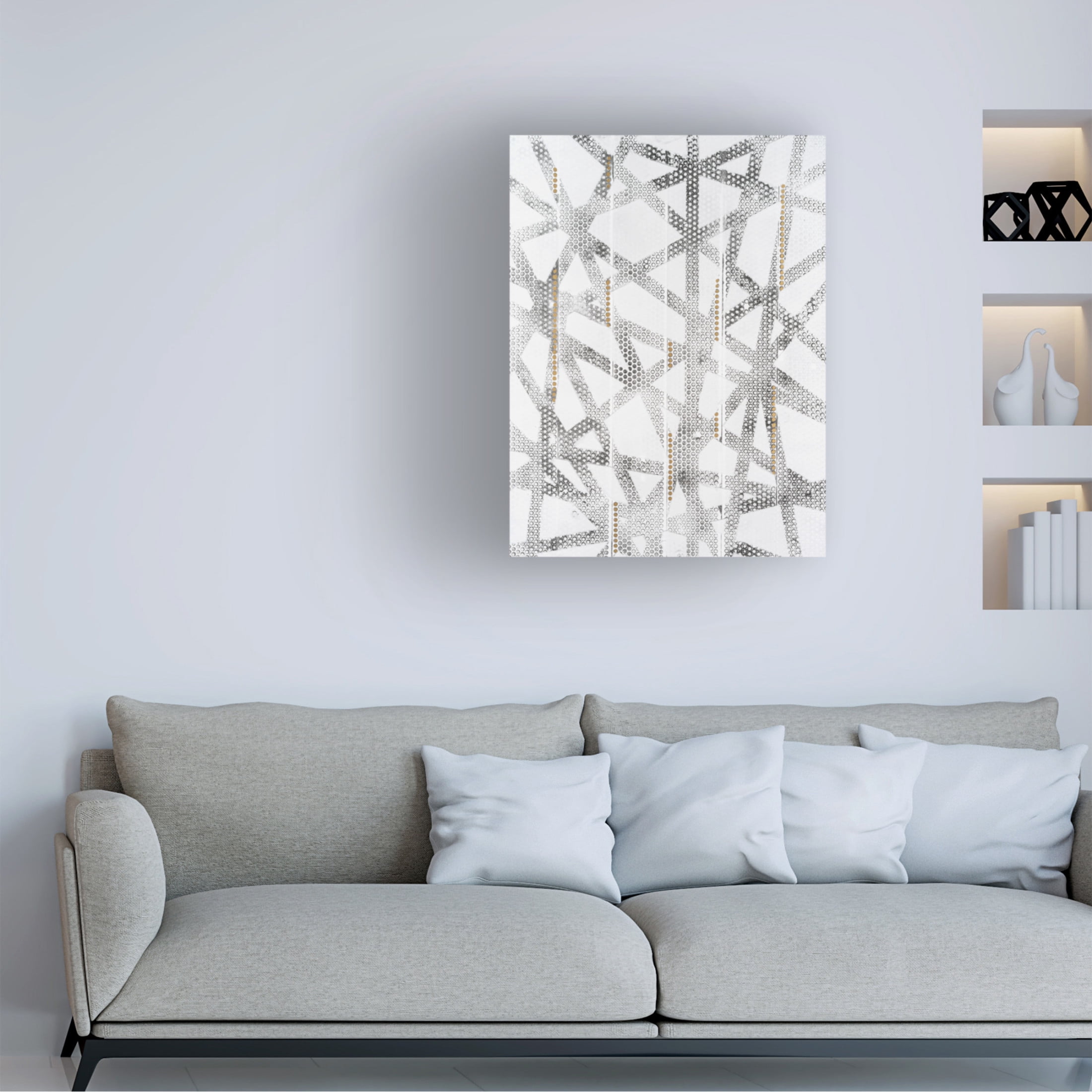Canvas Wall Art - Vanna Lam 'Stippled II' Wall Art for Living Room, Bedroom, or Office Décor by Trademark Fine Art - 24 x 32 Inches