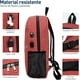 thumbnail image 3 of Mochila Antirrobo Bluelander 3 Piezas con Puerto USB y Puerto para Audífonos Rojo, 3 of 6