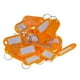 thumbnail image 5 of 100 etiquetas de plástico con nombre surtido, etiquetas para llaves de identificación, llavero para equipaje , Naranja, 5 of 9