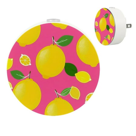 

YZUOUZY Lamp for Bedroom Night Lights Bedside Lamps Set of 2 Cartoon Lemon Citrus Fruits