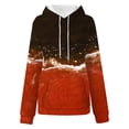 thumbnail image 4 of Ashirexll Womens Long Sleeve Tops, Womens Hoodies Pullover, Fall and Winter Gradient Print Hooded Long Sleeve Pocket Sweatshirt, 4 of 5