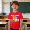thumbnail image 6 of Boys Red Funny Kids T-Shirt, Preschool Teacher Battery Life Graphic Tee, Cotton Shirt for Teacher Appreciation & Back to School, Kids to Youth Sizes,Size 4 T, 6 of 7