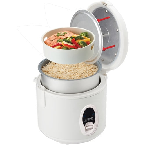 Aroma 8 Cup Rice Cooker And Food Steamer