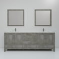 thumbnail image 4 of Jacques 80" W Distressed Grey Double Vanity, Cultured Marble Top, Faucet Set, & 30" Mirror, 4 of 8