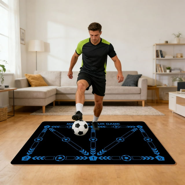 BotaniNest Football Training Mat 90 X 60 Cm 3.5 Mm Diatomaceous Mud Non Slip Football Mat Training Mat For Control And Kicktrainer