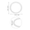 thumbnail image 2 of OUNONA 10Pcs Silicone Sealing Ring for Ice Cream Maker Precise Fit White Replacement Gasket, 2 of 8