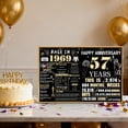 thumbnail image 3 of Tarjeta Jumbo VivaGem 57º Aniversario Negro y Dorado 36x56 cm, 3 of 7
