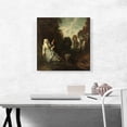 thumbnail image 2 of ARTCANVAS Evening Landscape With Spinner 1715 Canvas Art Print by Jean-Antoine Watteau - Size: 18" x 18" (0.75" Deep), 2 of 9