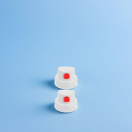 Beaupretty 10Pcs White Spray Paint Nozzles with Waterproof Button Durable Pe for Home Use and Touchup